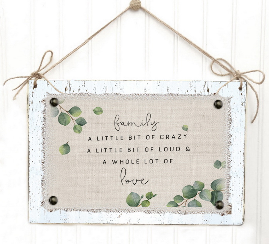 Family & Love Hanging Window Signs