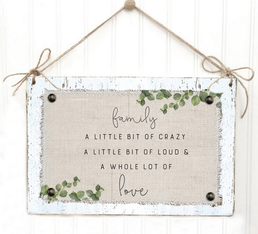 Family & Love Hanging Window Signs