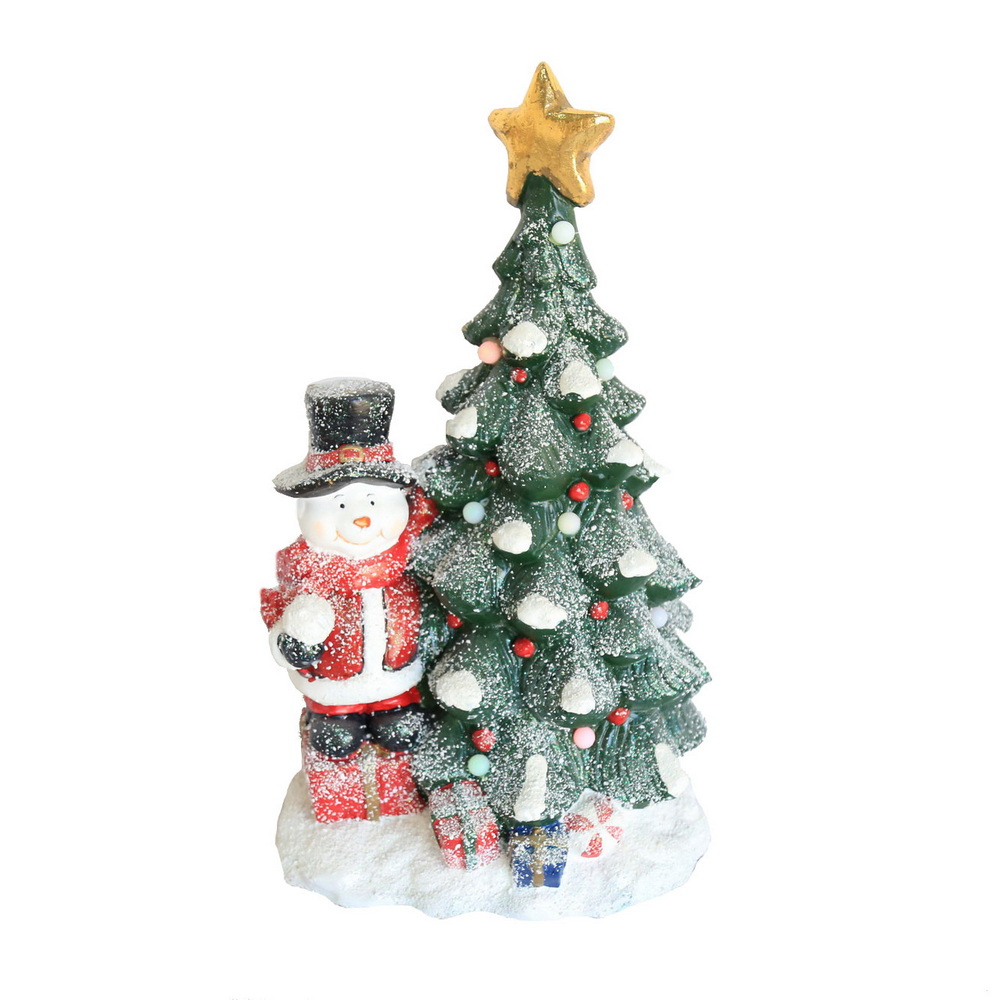 Snowman with Tree LED