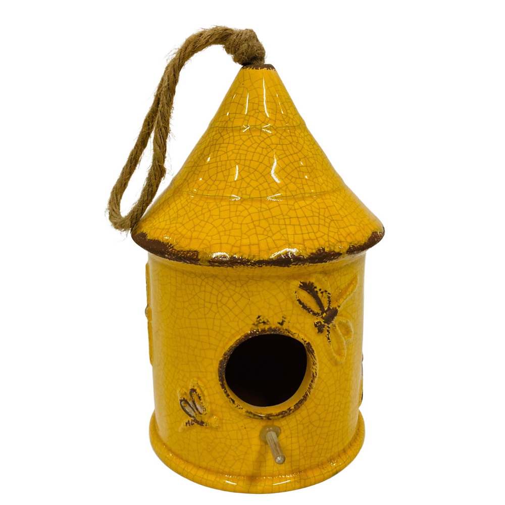 Cracked Glaze Bird House