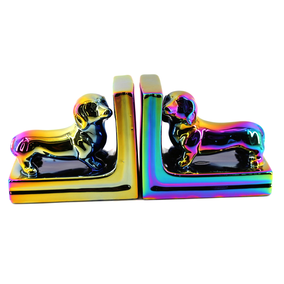 Porcelain Dog Bookend