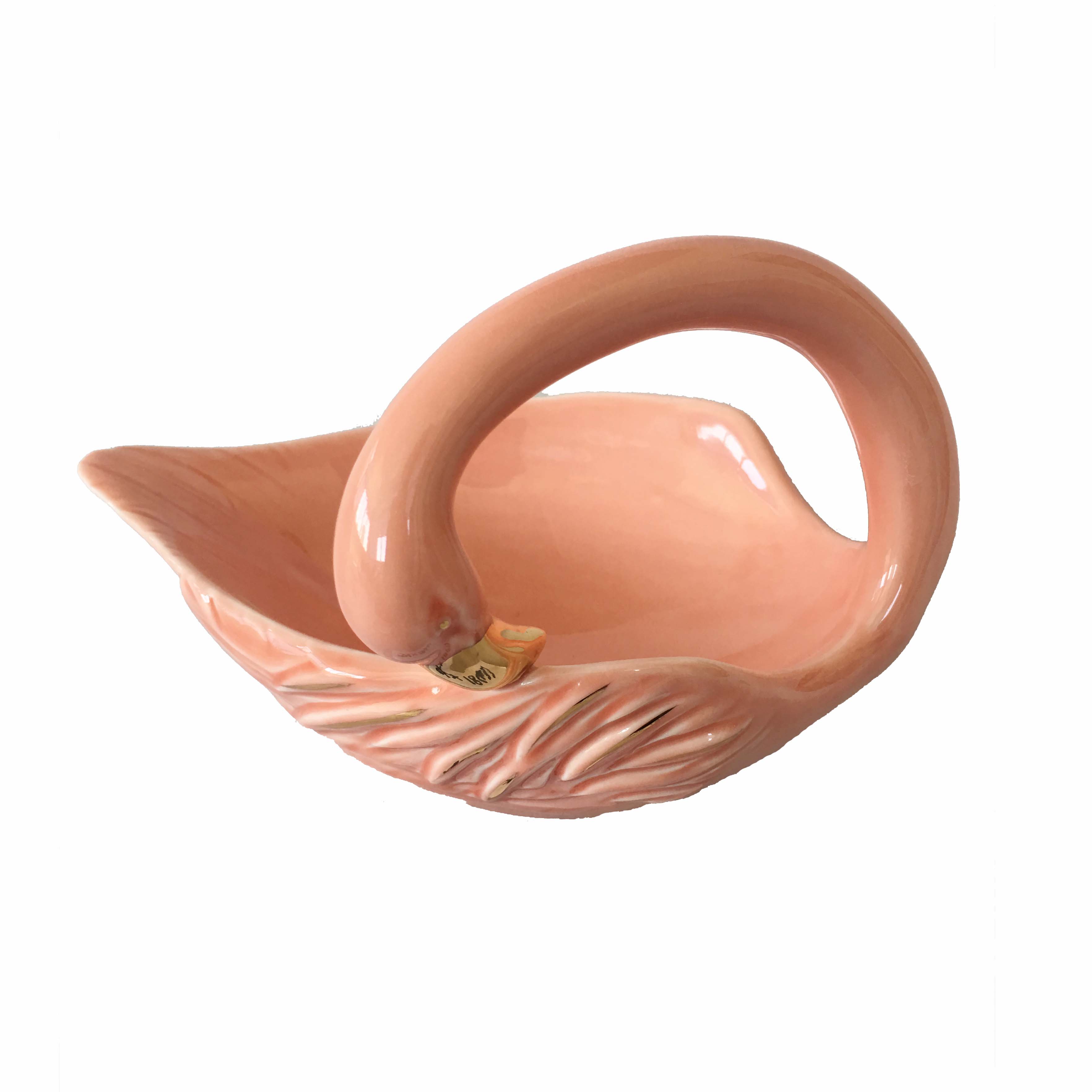 Porcelain Flamingo Candy Bowl