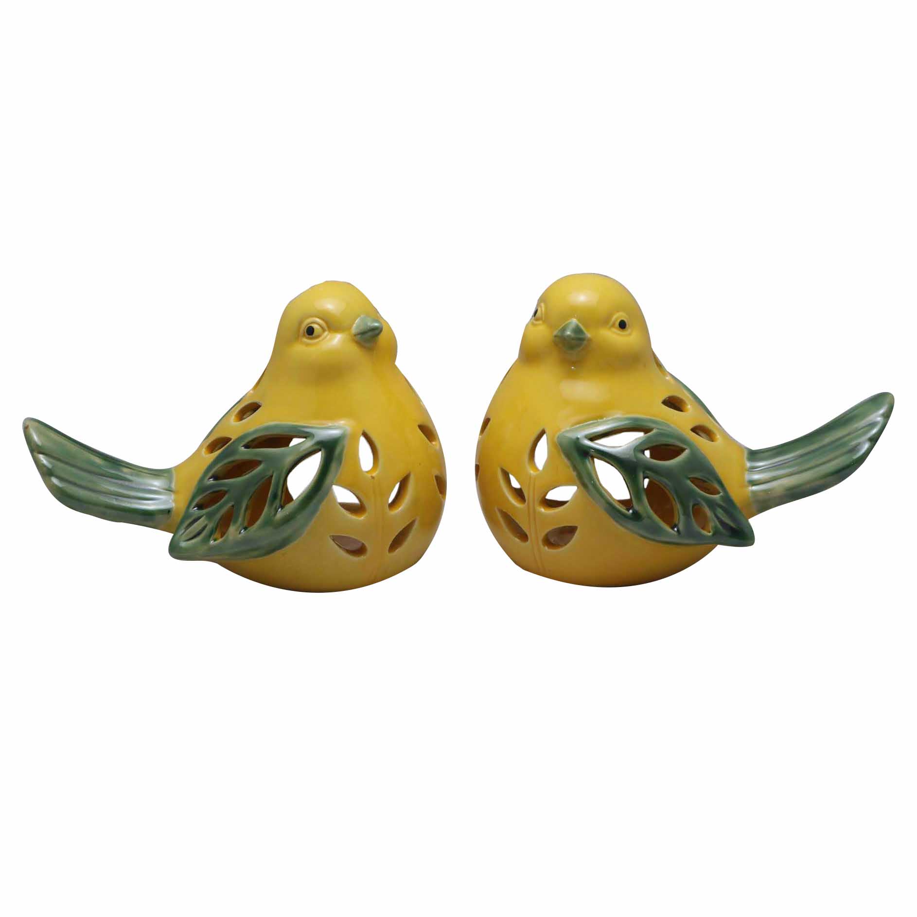 Ceramic Bird Candle Holder 2 asst'd