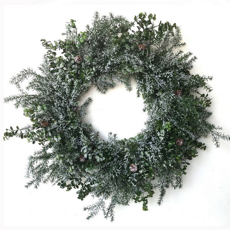 Frost Wreath w/Pinecone