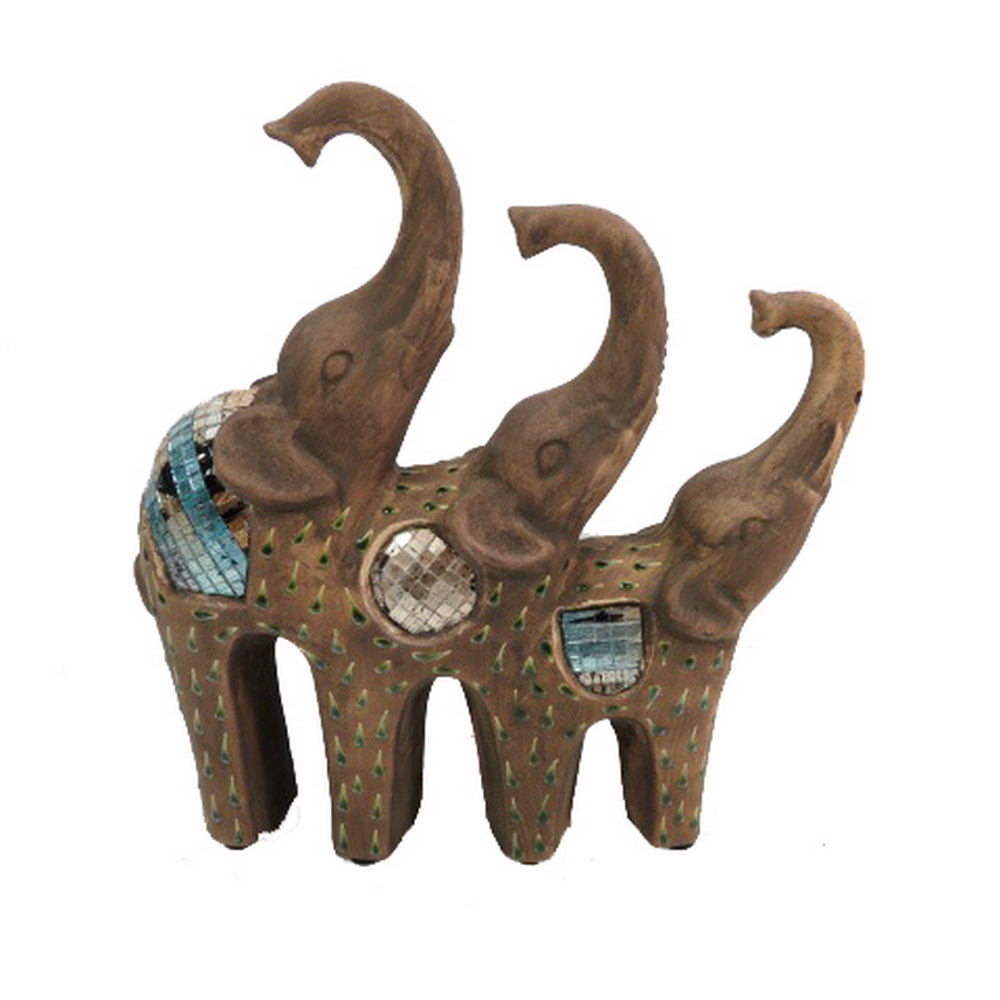 Porcelain Triple Elephant